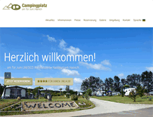 Tablet Screenshot of camping-hainich.de
